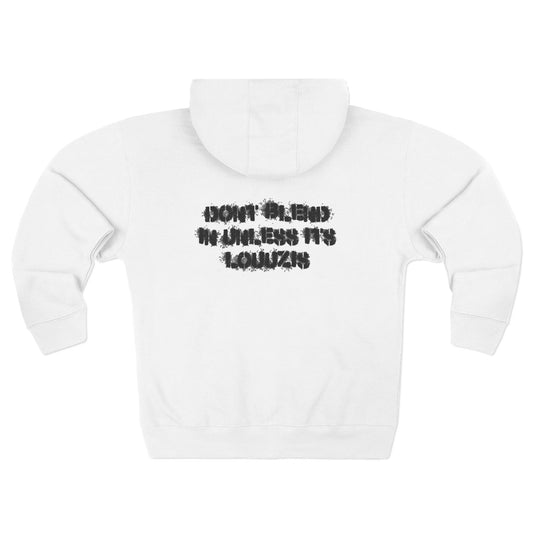 Dont Blend In Unless It's Louuzis Zip Hoodie